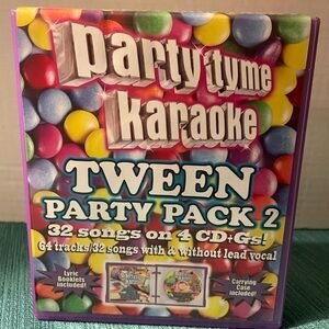 Party Tyme Karaoke Tween Party Pack 4 CD (32 songs) Lyric Booklets